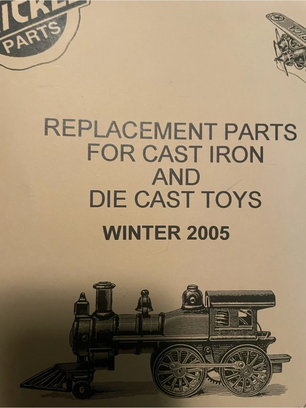 Cast Parts Replacement Parts Catalog Vintage Winter 2005